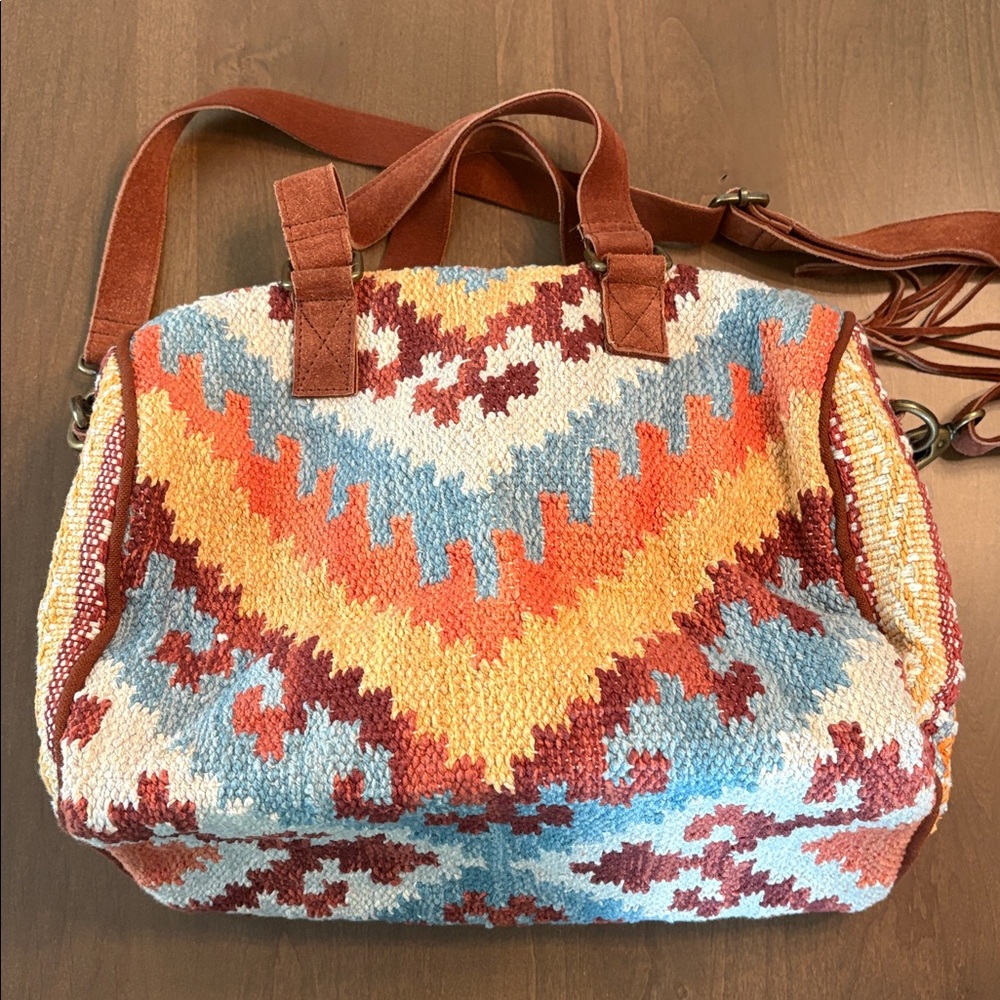 NWT “Macchia di Ruggine” Satchel Hand & Shoulder Bag Beautiful Southwest/Boho - Picture 4 of 17